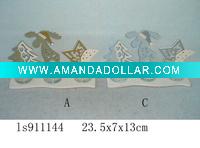Wholesale craft wood christmas candle holder