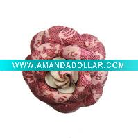 Wholesale christmas hair flower/hair accessory