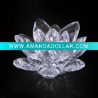 Wholesale crystal flower candle holder