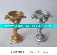 Wholesale x-mas decoration poly candle holder