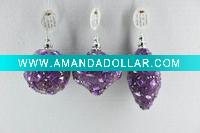 Wholesale lady love style purple christmas ball ornament