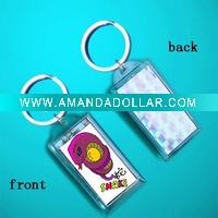 Wholesale Clear acrylic keychains Chinese zodiac ornaments