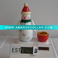 Wholesale Craft christmas candle holder, decoration, christmas ornament, wooden craft,snowman , wooden decoration, christmas gift