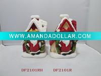 Wholesale lovely ceramic christmas ornaments for candle holder