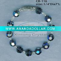 Wholesale Personality women gifts of crystal bracelet with silver locks