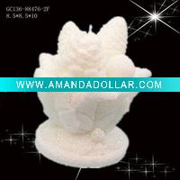 Wholesale White Flower Candle for christmas ornament
