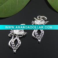 Wholesale fashion cat charms, lovely children jewelry