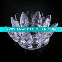 Wholesale glass crystal candle holder