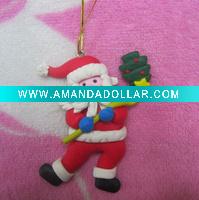 2011 new style clay santa christmas decoration