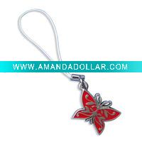 Wholesale New style alloy butterfly pendant mobile phone chain alibaba express