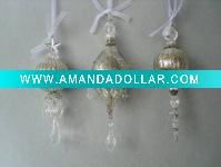 Christmas glass hanging ornaments