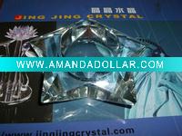 crystal candlestick, crystal holder