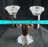 Wholesale decorative candle holder , crystal decor , crystal glass candleholder(JDZT-025)