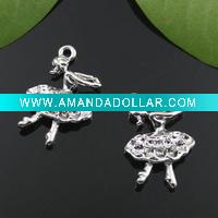 Wholesale fashion ballet girl charms, fashion children jewelry