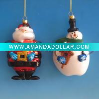Wholesale Christmas Tree Decoration Glass Hanging Ornament