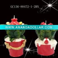 Wholesale Pine cone candle for christmas ornament