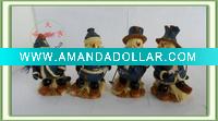 Wholesale four set wooden style snow man