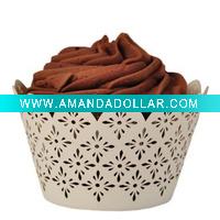Wholesale at a sale Cupcake Wrappers-Fleur De Lis Cupcake Wrapper