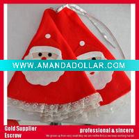 Wholesale 2011 new lace design red christmas tree skirts for Christmas