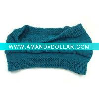 Wholesale Personalized Turquoise Knitted Wool Scarf For Women's SAF215