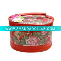 Wholesale Flower Pattern Promotion PVC Cosmetic Bags/Makeup Bags BP510
