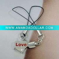 Wholesale New style alloy crystal LOVERS mobile phone chain alibaba express