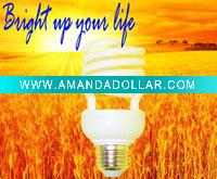 Wholesale high lumen compact fluorescent bulb half spiral