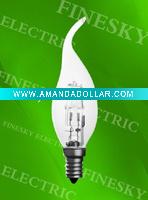 Candle flame C35 halogen bulb