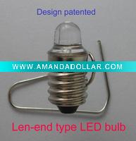 Wholesale led bulb, len-end type , white light, E10 base