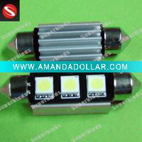 Wholesale 12V canbus festoon led bulb 3smd with black pcb