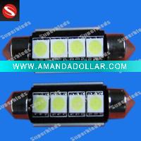 Wholesale Festoon bulb 211 7500K White High Power 4pcs LED 12VDC Black PCB Auto Lamp LED can-bus LED No Error auto LED car indicator light