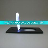 black mini pocket led card light
