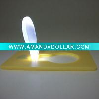 yellow mini pocket led card light