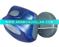 Wholesale camping 5 led headlights with slide and push button