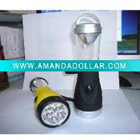 Hand Crank Dynamo Flashlight LED Camp Light