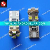 Wholesale High Power 8pcs SMD 12VDC Black PCB Auto Lamp LED can-bus T10\W5W\BA9s LED No Error auto LED car daytime light
