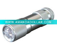 9LED AAA white bulb flashlight