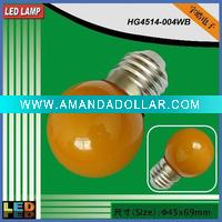 Wholesale G45 0.2w 220v led decorative lighting bulb,glass cover,CE,RoHS certificated