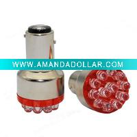 Wholesale 1157 12LED red color car LED brake bulb