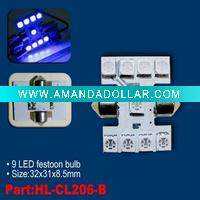 Wholesale blue color SMT LED festoon bulb