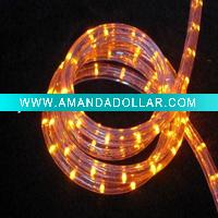 Wholesale round two wires led christmas light decorative rope light