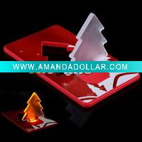 Wholesale Folding Pocket LED Card Light Lamp Bulb Christmas Tree