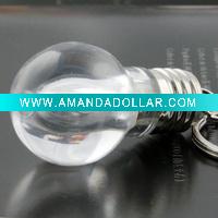 Colorful light bulb key chain 5126