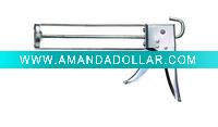 Aluminum trigger opening caulking gun