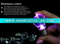 Wholesale Wholesales!Christmas colorful Bulb LED Light Flashing lights Keychain For Party