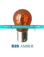 Wholesale Miniature bulb S25 tail lamp amber