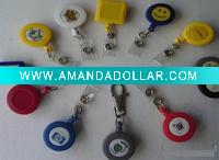 Wholesale retractable pull reel with epoxy logo