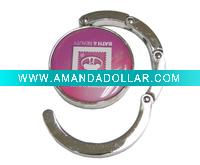 epoxy with logo sticker handbag hanger