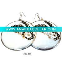 Wholesale Fashion earring with epoxy painting