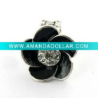 epoxy flower stretch ring